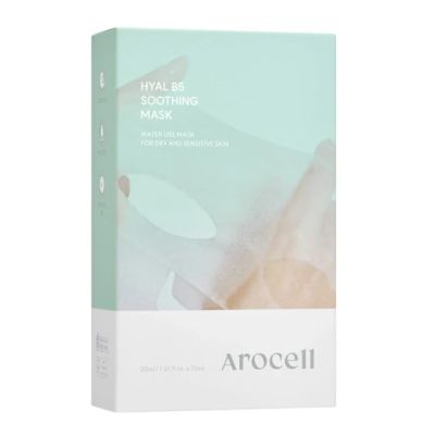Заспокійлива маска з пантенолом та гіалуроновою кислотою Arocell 10 Hyal B5 Soothing Masks, 30 мл
