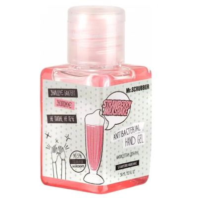 Антисептик для рук Mr.Scrubber Antibacterial Hand Gel Strawberry Milkshake 30 мл