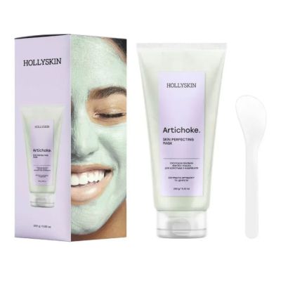 Охолоджувальна ліфтинг маска для боротьби з набряками Hollyskin Artichoke Skin Perfecting Mask 250 мл