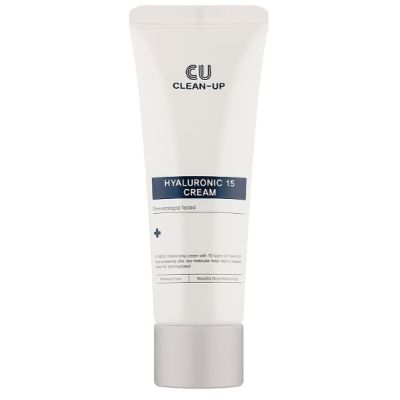 Гіалуроновий крем-гель з пептидами CuSkin CLEAN-UP HYALURONIC 15 CREAM 60 мл Гіалуроновий крем-гель з пептидами CuSkin CLEAN-UP HYALURONIC 15 CREAM 60 мл