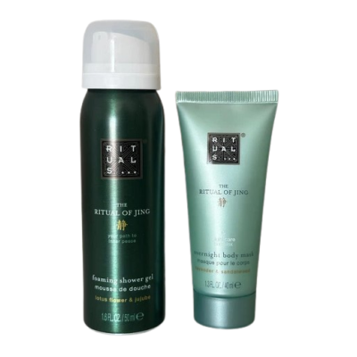 Подарунковий міні-набір Rituals The Ritual Of Jing Relax & Restore пінка 50 мл, маска для рук 40 мл