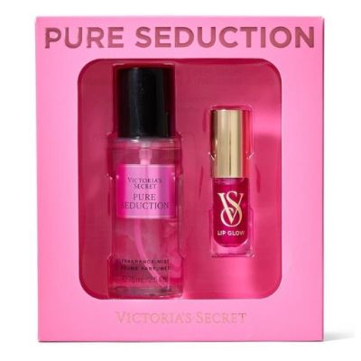 Подарунковий набір Victoria's Secret The Mist&Kiss Two-Piece Gift Set Pure Seduction 75 мл + 3,2 г