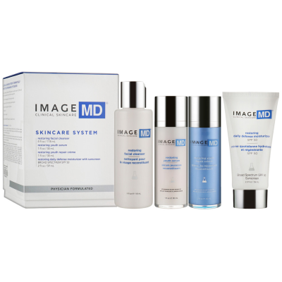 Набір для догляду за шкірою обличчя Image Skincare MD Skincare System 118 мл+30 мл+50 мл+30 мл