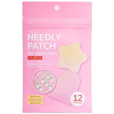 Мікроголкові патчі від прищів Needly Patch for blemishes colorful, 12 шт Мікроголкові патчі від прищів Needly Patch for blemishes colorful, 12 шт